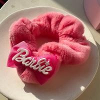 ราคา ยางรัดผม ตุ๊กตาบาร์บี้สีชมพูตุ๊กตาลำไส้ใหญ่มัดผมเครื่องประดับผมตัวอักษรเกาหลี (21570717742)