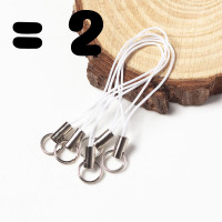 ราคา 2 ชิ้น สายคล้อง เชือกคล้องพกพา คล้องกุญแจ คล้องมือถือ อุปกรณ์ DIY เชือกคล้องโทรศัพท์ พวงกุญแจ สายห้อยโทรศัพท์ สายคล้องโทรศัพท์ ZXN (21930955898)