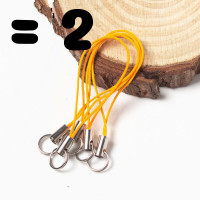 ราคา 2 ชิ้น สายคล้อง เชือกคล้องพกพา คล้องกุญแจ คล้องมือถือ อุปกรณ์ DIY เชือกคล้องโทรศัพท์ พวงกุญแจ สายห้อยโทรศัพท์ สายคล้องโทรศัพท์ ZXN (21930955895)