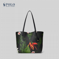 ราคา Polo Ralph Lauren กระเป๋าผู้หญิง Faux Leather Print Reversible Tote รุ่น WALRBAG0G620255 สีดำ (21846710110)