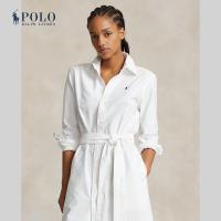 ราคา Polo Ralph Lauren ชุดกระโปรงผู้หญิง Belted Cotton Oxford Shirtdress รุ่น WMPODRSNFA20589 สีขาว (21398062664)