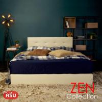 ราคา ฐานเตียง หัวเตียง เตียงนอน โครงไม้เต็งเสริมไม้อัด 6ฟุต 5ฟุต 3ฟุตครึ่ง ไม่รวมที่นอน PARIS Bedding Frame Premium PU รับประกัน 3 ปี (14525952647)