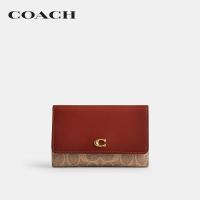 ราคา COACH กระเป๋าสตางค์ผู้หญิงรุ่น Essential Medium Flap Wallet In Signature Canvas สีครีม CP026 B4NQ4 (21569788895)