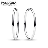 ราคา Pandora Sterling silver hoop earrings (21871514716)