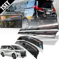 ราคา กันสาดประตู คิ้วกันสาด รถตู้ รุ่น โตโยต้า อัลพาร์ด TOYOTA ALPHARD ปี 2015 2022 สีดำ ขอบโครเมี่ยม 4 ชิ้น (19978526959)