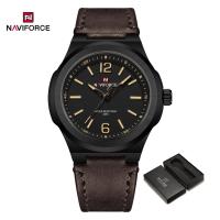 ราคา NAVIFORCE นาฬิกาควอตซ์สำหรับผู้ชายแฟชั่นนาฬิกาข้อมือกันน้ำลำลองนาฬิกาสายหนังสีน้ำตาลหน้าปัดดิจิตอลส่องสว่างแบบดั้งเดิม (21623726860)