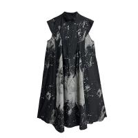 ราคา XITAO Vintage Print Sleeveless A line Female Dress Loose Casual Slimming Personality Pullover Summer Women Dress ZY8752 (21952164287)