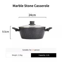 ราคา JEETEE Non Stick Kitchen Cookware Set 4PCS Set 28CM Deep Frying Pan 24CM Frying Pan 24CM Casserole 16CM Saucepan with LidSuitable for All Stoves Including Induction (18512057155)