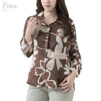 ราคา Pena house เสื้อเชิ๊ตผู้หญิง แขนสามส่วน ผ้าโพลีเอสเตอร์พิมพ์ลาย POSL012405 (21373305252)