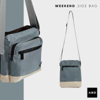 ราคา WEEKEND SIDE BAG กระเป๋าสะพายข้าง ผ้าไนล่อน กันน้ำ สำหรับ ผู้ชาย ผู้หญิง สีทูโทน ช่องใส่ของเยอะ (21345795543)