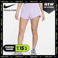 ราคา Nike Womens Dri FIT One Mid Rise 3 Brief Lined Shorts Purple (21564688624)