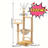 ราคา Pet Plan พร้อมส่งจากไทย คอนโดแมว Cat tree cat tower คอนโดแมวไม้ บ้านแมว เสาลับเล็บ ขนาดใหญ่ ของเล่นแมว ขนาดใหญ่ คอนโดแมวขนาดใหญ่ สูง (21919133859)