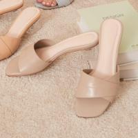 ราคา Buckleme รองเท้าส้นสูงเปิดส้น Ariel (4304838559)