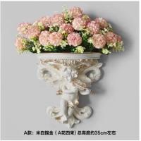 ราคา แจกันติดผนังเรซิ่นแบบวินเทจพร้อมแจกันตกแต่งบ้านตกแต่งผนังแขวนหม้อตกแต่งงานฝีมือตกแต่งผนังดอกไม้ประดิษฐ์ (20258905676)