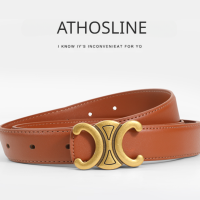 ราคา Athosline เข็มขัด Celine สำหรับผู้หญิงเข็มขัดหนังแท้สำหรับยีนส์เข็มขัดแบรนด์หรูพร้อมเครื่องประดับแฟชั่นกล่องของขวัญ2 5ซม (21665010281)