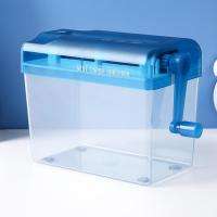 ราคา เครื่องทำลายเอกสารแบบมือโยกในครัวเรือนเครื่องทำลายเอกสารขนาดเล็กแบบพัดลม ใบมีดมีความคม เครื่องใช้สำนักงาน เล็ก มือหมุน (21877118908)