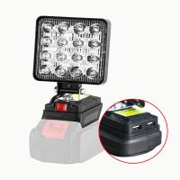 ราคา แบตเตอรี่ความจุอัพเกรด ไฟ LED สำหรับแบตเตอรี่ Makita ไฟสปอตไลท์แบบพกพาไร้สาย4In ไฟเครื่องมือฉุกเฉินแบบมือถือสำหรับตกปลากลางแจ้ง (21665011427)