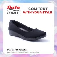 ราคา Best Seller Bata Comfit บาจา คอมฟิต รองเท้าเพื่อสุขภาพ รองเท้าคัทชู พื้นนิ่ม น้ำหนักเบา สูง 1 นิ้ว สำหรับผู้หญิง รุ่น Fanny สีดำ 6516571 (9548728093)