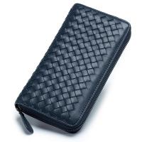 ราคา กระเป๋าสตางค์ใบยาวถักด้วยมือแบบคลาสสิกแฟชั่นใหม่กระเป๋าสตางค์หนังแกะสำหรับผู้หญิงกระเป๋าคลัทช์มีซิปสำหรับผู้ชายความจุขนาดใหญ่ (20705909371)