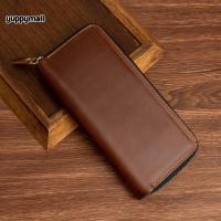 ราคา กระเป๋าสตางค์หนังแท้ ใบยาว รุ่นซิปรอบ หนังวัวแท้ 100 ใส่โทรศัพท์มือถือได้ กระเป๋าผู้ชาย หนังอย่างดี ผลิตจากโรงงานไทย (21535257788)