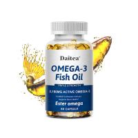 ราคา อาหารเสริมน้ำมันปลา OMEGA 3 มี DHA EPA ช่วยเพิ่มความจำ สมาธิ และสุขภาพสมองที่ดี (21262379732)