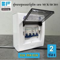 ราคา ตู้คอนซูมเมอร์ ตู้คอนซูเมอร์ ยูนิต CONSUMER UNIT 2 ช่อง เมนเบรคเกอร์ธรรมดา และ กันดูด RCBO (12132813090)