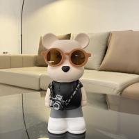 ราคา กระปุกออมสิน ความสูงของ 28CMกระปุกออมสินสร้างสรรค์ที่เรียบง่ายแว่นตาที่ทันสมัยกล้องหมีเดินทาง (21422716511)