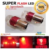 ราคา igootech ไฟ เบรค กระพริบ รถยนต์ ไฟเบรค กระพริบ มอ ไซต์ ไฟ led ไฟ แต่งรถ เขี้ยวบิดใหญ่ แสงสีแดง 1 คู่ FLASH RED LED (387570294)