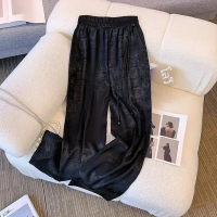 ราคา ผ้าซาตินน้ำส้มสายชูผ้าแจ็คการ์ดหรูหราสไตล์จีนผ้าซาตินรุ่นแคบฤดูใบไม้ผลิฤดูร้อนฤดูใบไม้ร่วงขาตรงทรงหลวมพอดีตัวสำหรับผู้หญิง (21712715083)