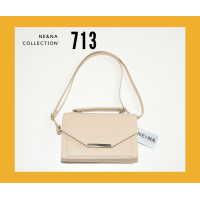 ราคา กระเป๋าเเฟชั่นผู้หญิงสะพายข้างทรงกล่อง No 713 NE NA Collection Bag (21920699447)