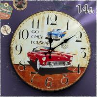 ราคา นาฬิกาแขวนผนังCK56 ขนาด14 นิ้ว นาฬิกาแขวนผนังสไตล์วินเทจ นาฬิกากราฟิก สำหรับตกแต่ง ระบบไร้เสียงรบกวน ลายชัดภาพคมบอกเวลาแม่นยำ wall clock (13272787469)