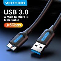 ราคา Vention Micro USB 3 0 Cable USB 3 0 A Male to Micro B Male Adapter Cable For samsung Note 3 S5 Seagate Toshiba Newman Sony Lenovo WD WEST Cellphone Mobile Hard Drive Data Cable (4849736271)