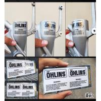 ราคา สติ๊กเกอร์ Ohlins สติ๊กเกอร์ติด โช๊ค Ohlins พื้นสีอักษรใส โอลิน Sticker Ohlins floor clear color letters (790596430)