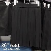 ราคา Maneenush กระโปรงพลีท สีดำ ยาว 18 20 ไม่มีกระเป๋า Free Size XL จีบเล็ก ทวิส (3743322097)