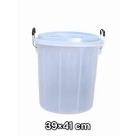 ราคา ถังน้ำ 32ลิตร 11GL หูเหล็ก สีดำ ถังพลาสติก ถังน้ำพลาสติกมีฝา ถังแกลลอน ขนาด39 41 cm แข็งแรง หนา (21933151070)