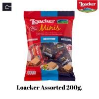 ราคา เวเฟอร์ Loacker Minis Assorted ล็อคเกอร์ มินิส์ แอสซอร์ทเต็ด 200กรัม g เวเฟอร์สอดไส้ครีมรสเฮเซลนัต ช็อกโกแลต วานิลา (21693288090)