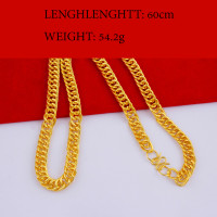 ราคา สร้อยคอทอง เหมือนแท้ 100 สร้อยทอง ทองโคลนนิ่ง ทองชุบ ทองปลอม ทองเคลือบแก้ว สร้อยทอง 45cm (21961362621)