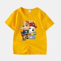 ราคา เด็กน่ารักแขนสั้น พร้อมส่ง เสื้อยืดแขนสั้นลําลอง คอกลม ผ้าฝ้าย ลายการ์ตูน Paw Patrol 8 สี สําหรับเด็ก AA001 (21665127460)