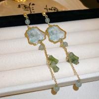 ราคา Silver Needle Bamboo Earrings Vintage Long Fashion Earrings (21803189809)