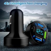 ราคา ชาร์จแบตรถกับ Qc3 0ที่ชาร์จสำหรับรถชาร์จแบบเร็ว66W ชาร์จแบตรถกับพอร์ต Usb 4พอร์ตจอแสดงผลแอลอีดีการตรวจสอบแบตเตอรี่แบบเรียลไทม์2 4a Qc3 0 Pd สำหรับชาร์จเร็วแท็บเล็ตโทรได้ (21563477092)