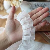 ราคา ริบบิ้นผ้าโปร่งสองชั้นขอบลูกไม้ระดับไฮเอนด์ขอบระบายแขนเสื้อคอเสื้อวัสดุ DIY วัสดุเสริมขอบลูกไม้ (21109058045)