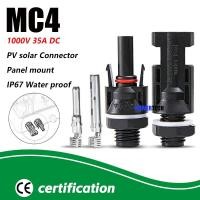 ราคา ขั้วต่อสายไฟโซล่าเซลล์ 2 5 6 mm MC4 คอนเน็คเตอร์ โซล่าร์ ผู้ เมีย solar โซล่าเซลล์ โซล่า หัวต่อ MC4 สำหรับตู้คอนโทรล Powerbox หัวผู้1 หัวเมีย1 TUV 1000V (21912737663)