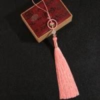 ราคา จี้ทอลายดอกบัว พู่ไหม พู่ไหมจีน พู่แขวนเอว พู่ประดับ (21472601364)