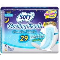 ราคา Sofy โซฟี คูลลิ่งเฟรช กลางคืน สลิมมีปีก 25 29 ซม จำนวน 5 9 ชิ้น (21262602890)