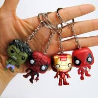 ราคา Y2HQWL พวงกุญแจ พวงกุญแจห้อยกระเป๋า พวงกุญแจเล่นได้ น่ารักภาพยนตร์ไอรอนแมน Spiderman Captain America Key อุปกรณ์เสริม Hulk พวงกุญแจอะนิเมะ Key แหวนจี้กระเป๋า Marvel Avengers (9641183661)