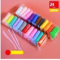 ราคา ชุดดินเบา ดินปั้น หลายสี พร้อมไม้ปั้น พร้อมส่งจากไทย (21824729686)