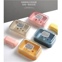 ราคา กล่องใส่สบู่ แบบใส ระบายน้ําได้ ลายการ์ตูนน่ารัก พร้อมฝาปิด แบบพกพา สําหรับห้องน้ํา (21919938790)