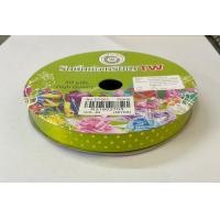 ราคา ริบบิ้น ริบบิ้นพับเหรียญ ริบบิ้นห่อเหรียญ ริบบิ้นโปรยทาน ริบบิ้นลายจุด 12 มิล 50 หลา ตรา TW (21777047729)
