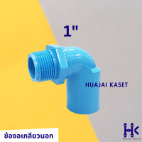 ราคา ข้องอเกลียวนอก 90องศา พีวีซี PVC ขนาด 1 2 3 4 1 2 ชั้น 13 5 สีฟ้า (19612228989)