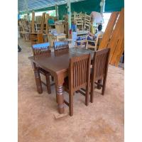 ราคา ชุดโต๊ะอาหาร 4ที่นั่ง ไม้สักแท้100 ส่งฟรียกเว้นภาคใต้มีค่าจัด (19495264915)